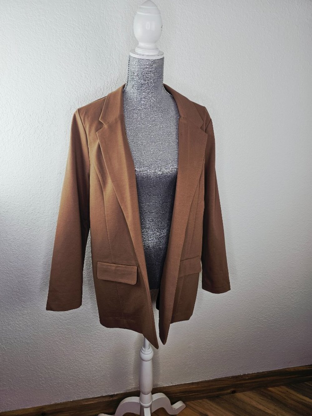 Liverpool Boyfriend Blazer Maple Brown Ponte Size XL - Picture 4 of 6